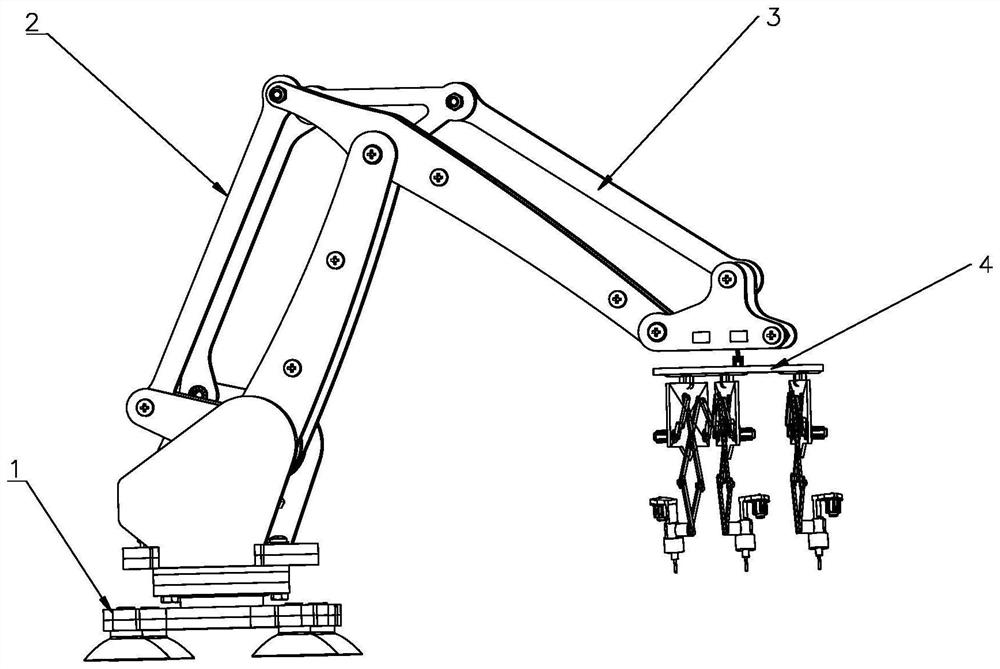 Device and method for simultaneously machining multiple holes