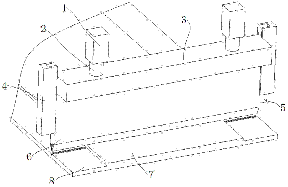 Carton mark pressing device with cartons pasted accurately