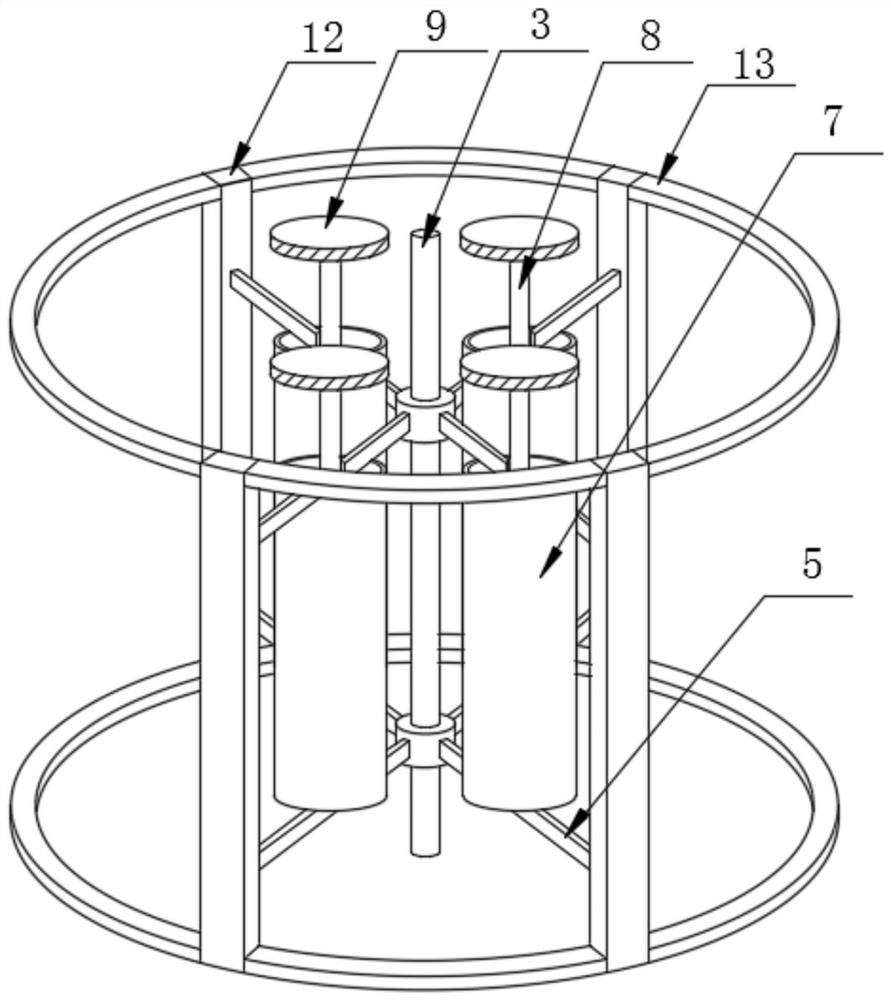 A dry-mixed mortar mixing device