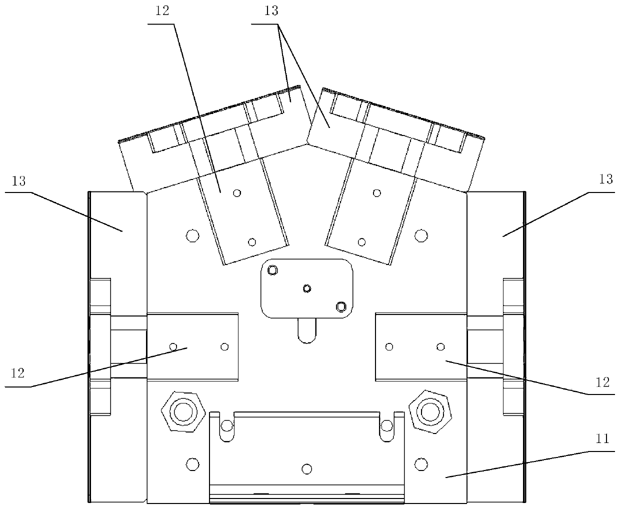 Patch pocket sewing machine and patch pocket die