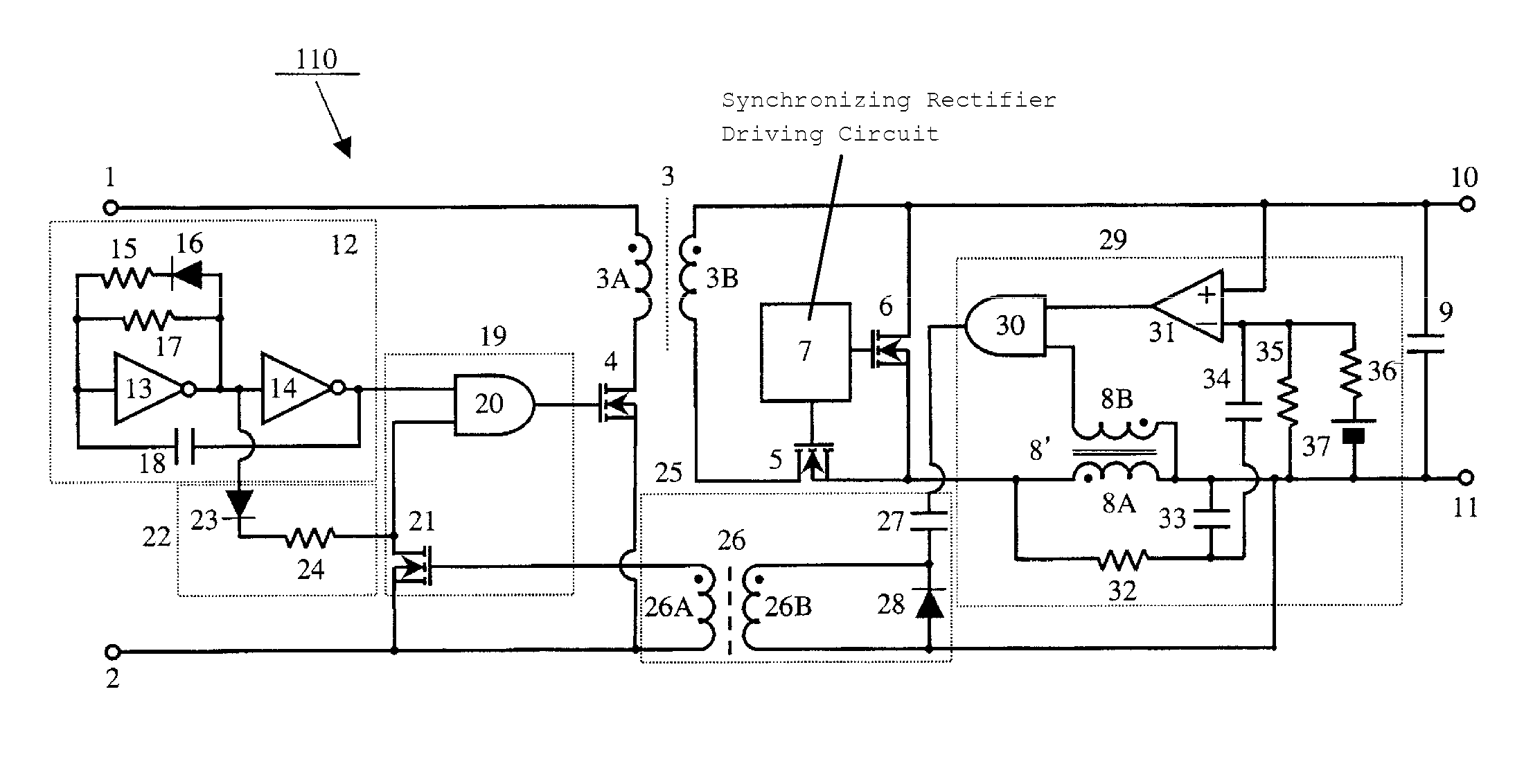 Isolated switching power supply apparatus