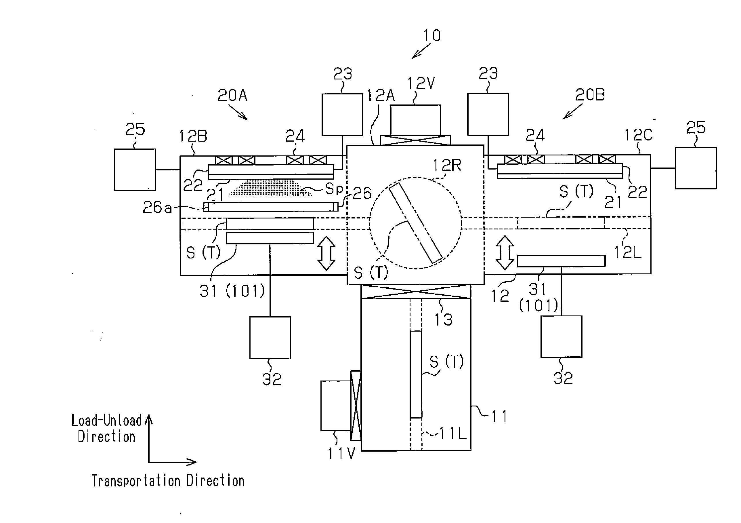 Thin substrate processing device