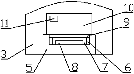 Sporting equipment placing rack used in gym class