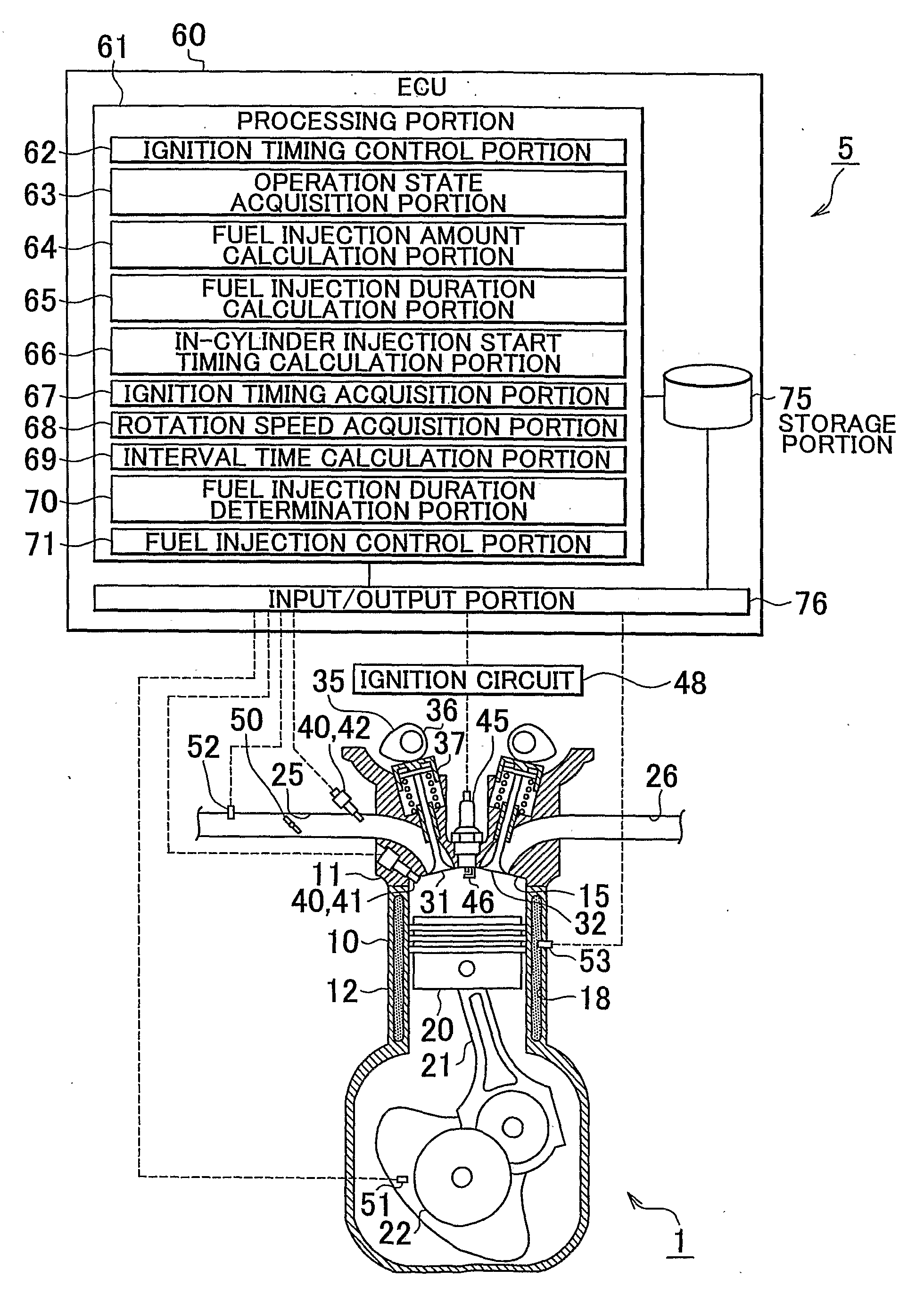 Fuel injection control device of internal combustion engine