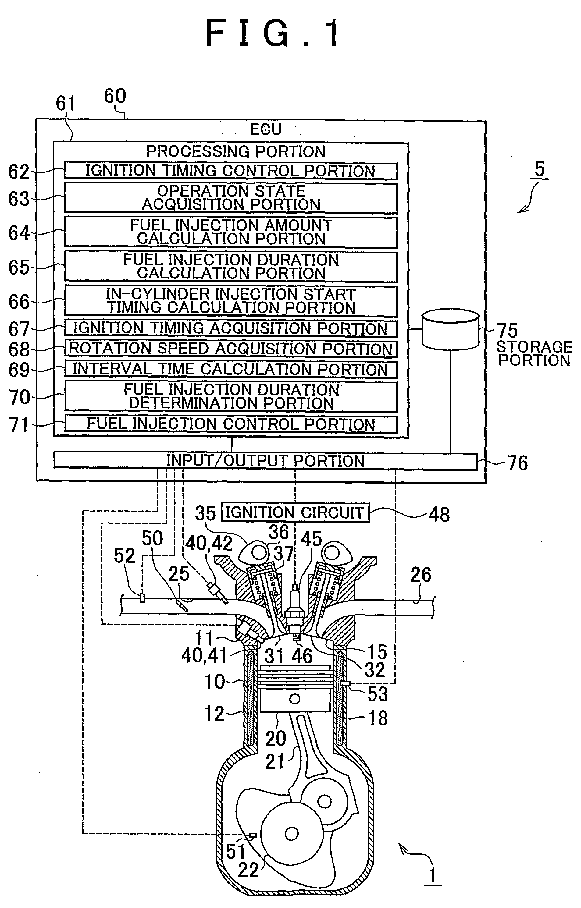 Fuel injection control device of internal combustion engine