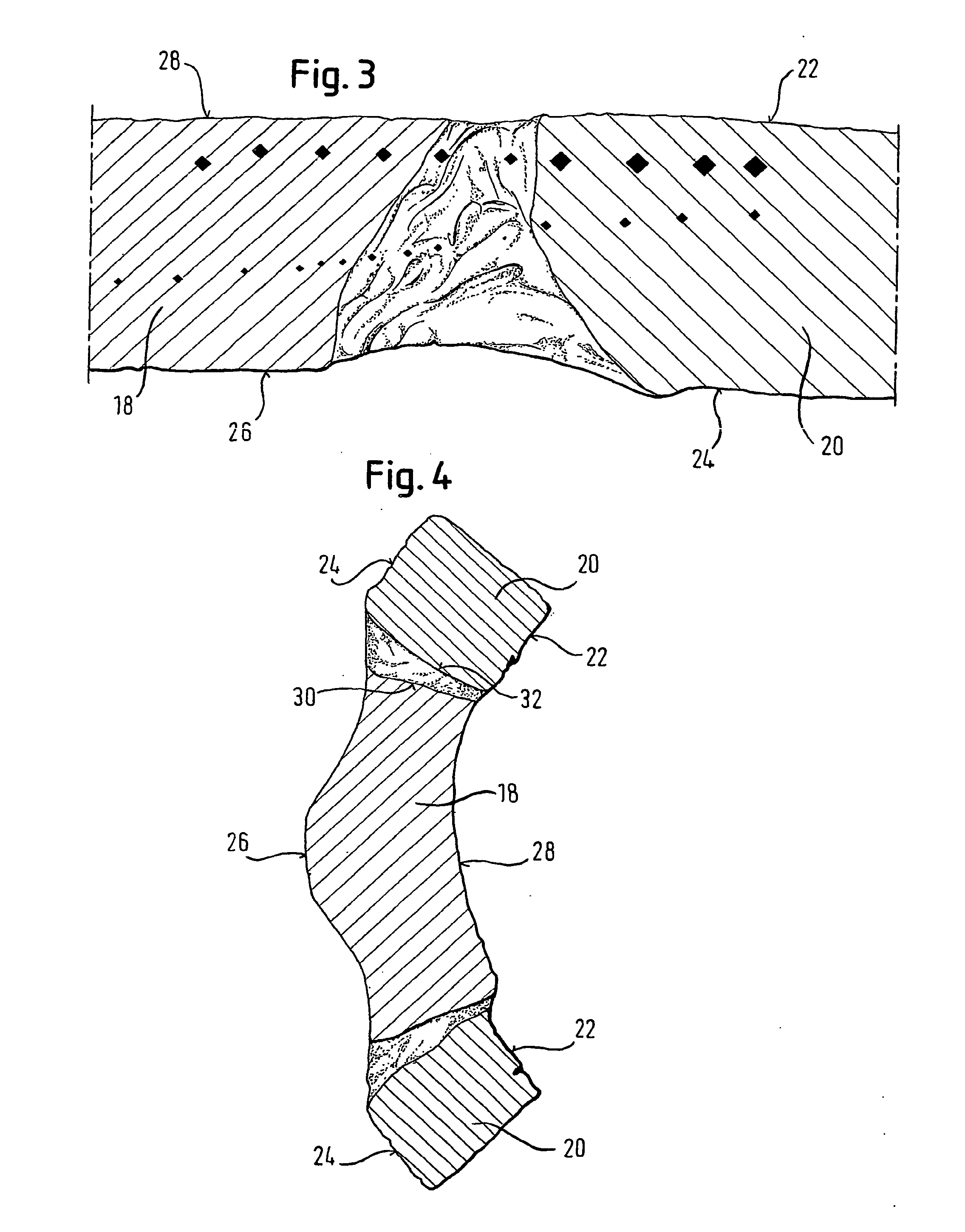 Implant with attached element and method of making such an implant