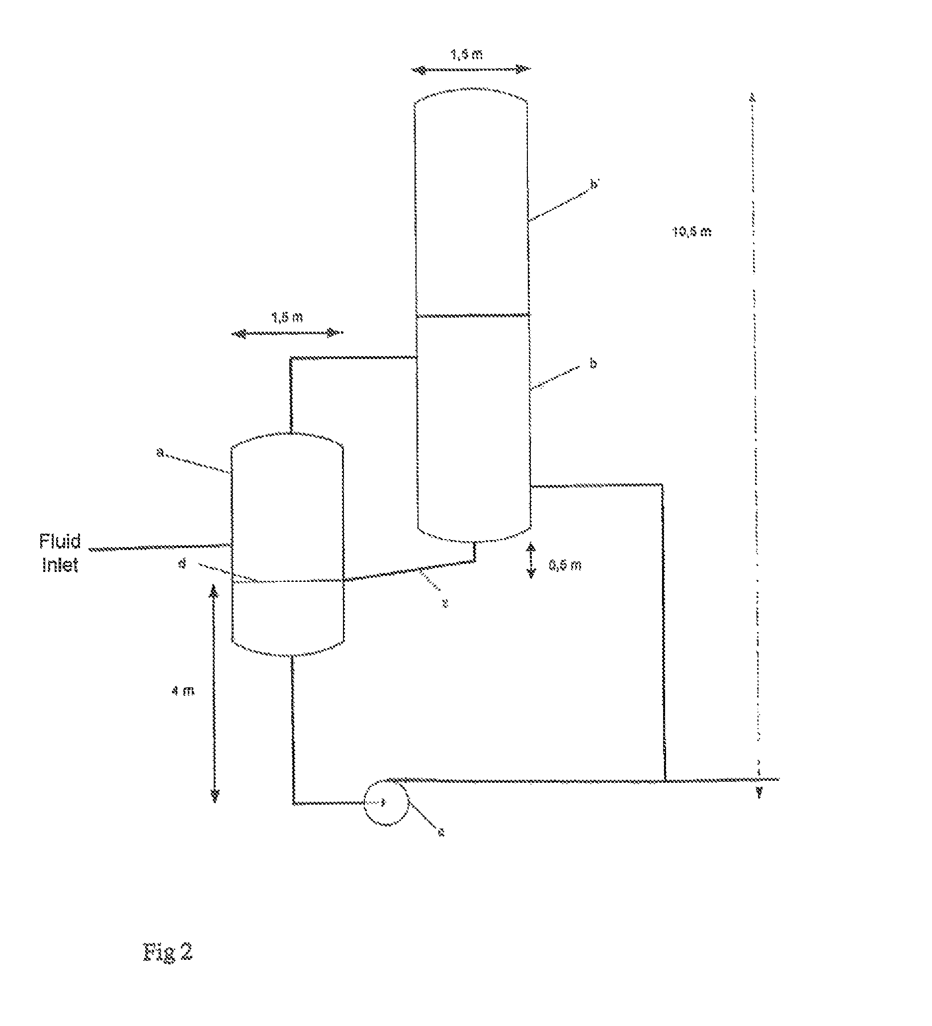 Device for separating and collecting fluid in gas from a reservoir