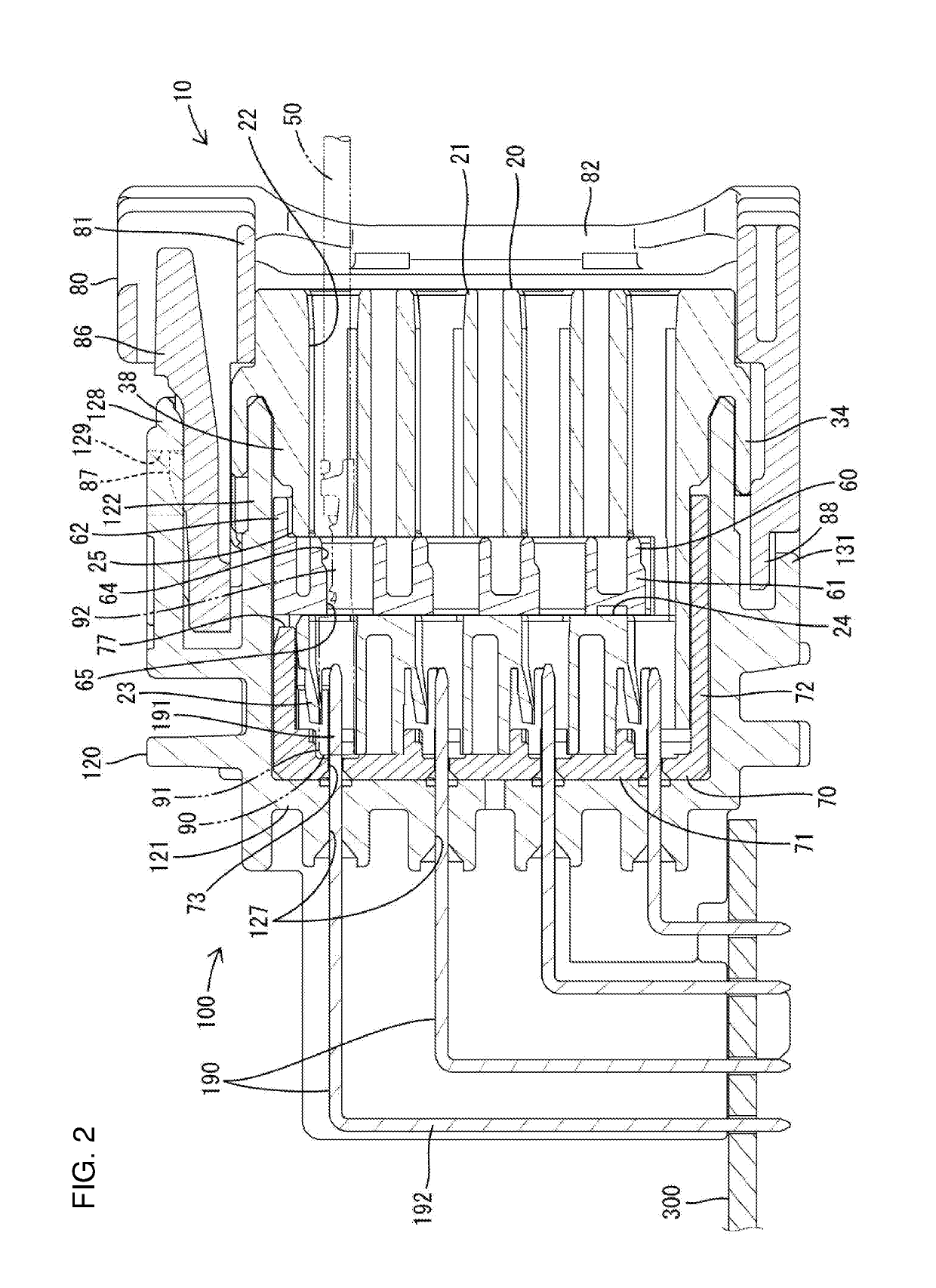 Connector and connector structure