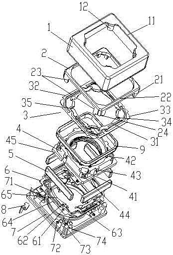 A double-reed lens driving device