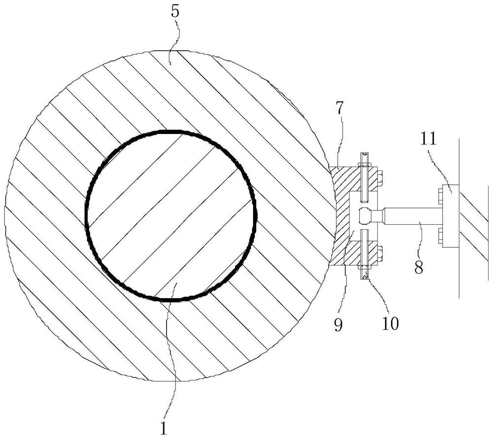 Oil distributor limit structure, propeller hydraulic system and ship