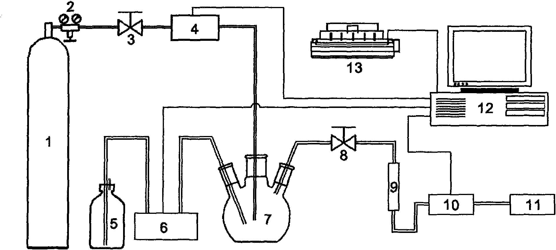 Tester for measuring degassing rate of dangerous chemical under condition of meeting water