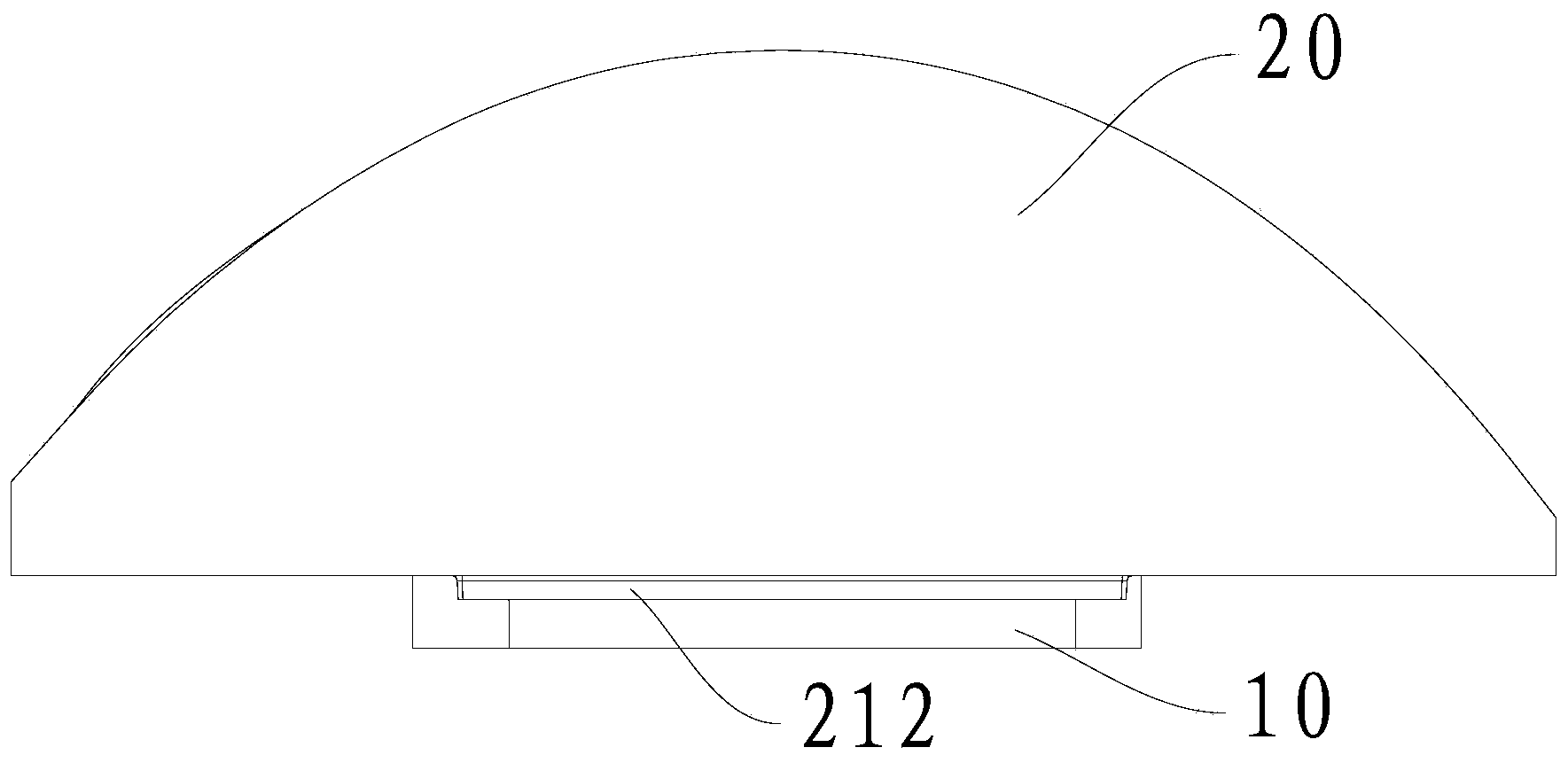 Car lamp lens component and car with same