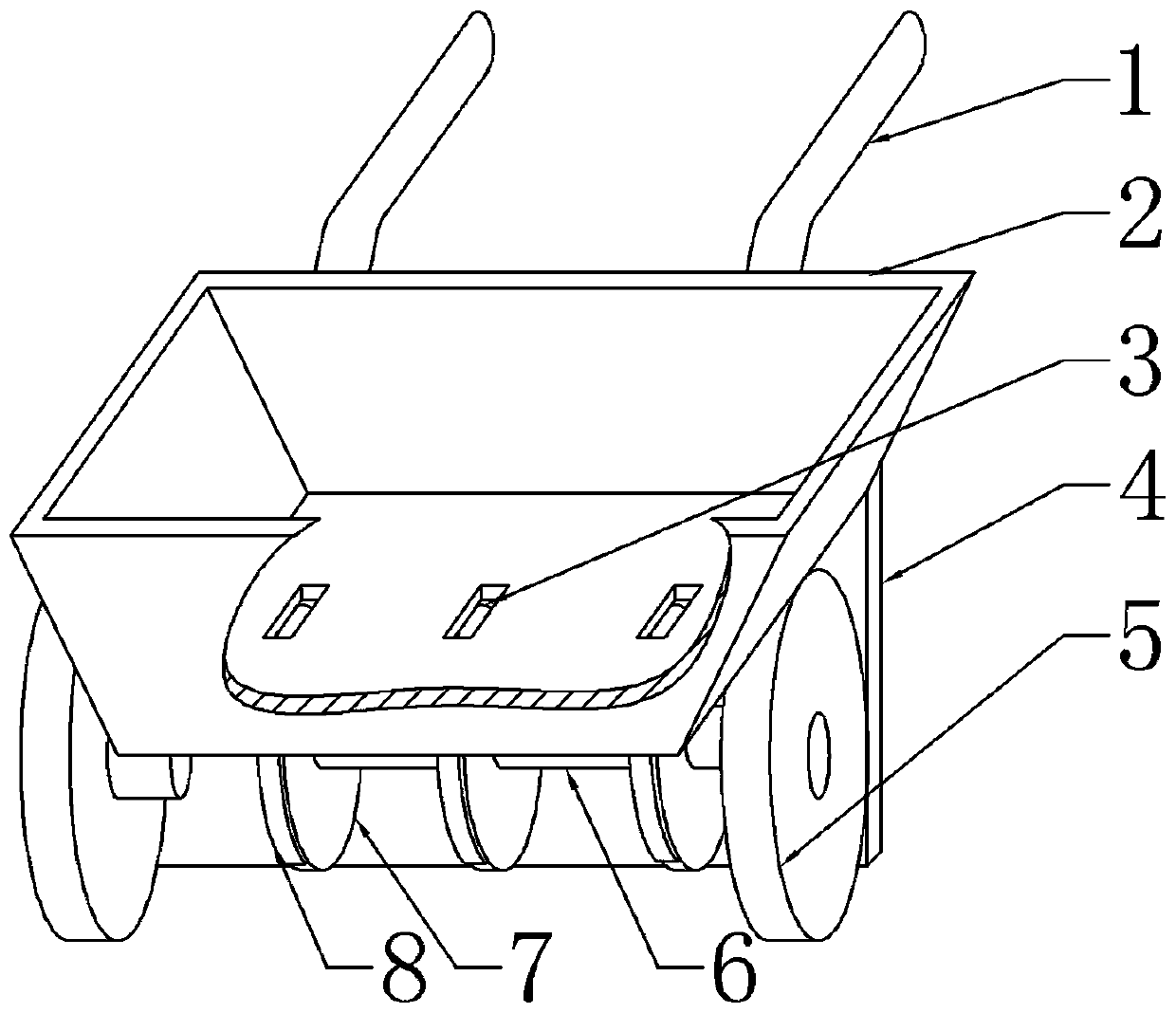 Chinese medicinal plant sowing device