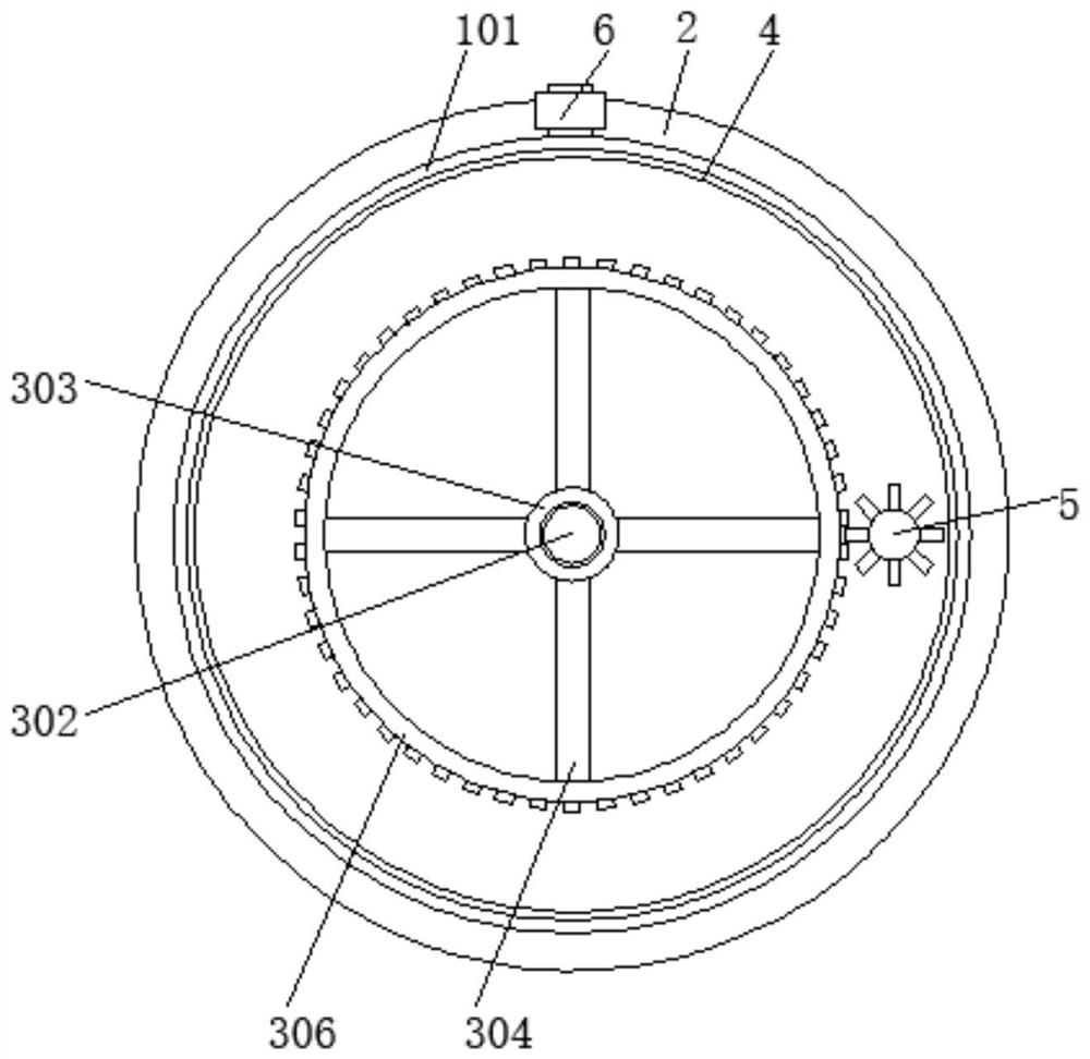 Efficient heating melting device for drain board processing