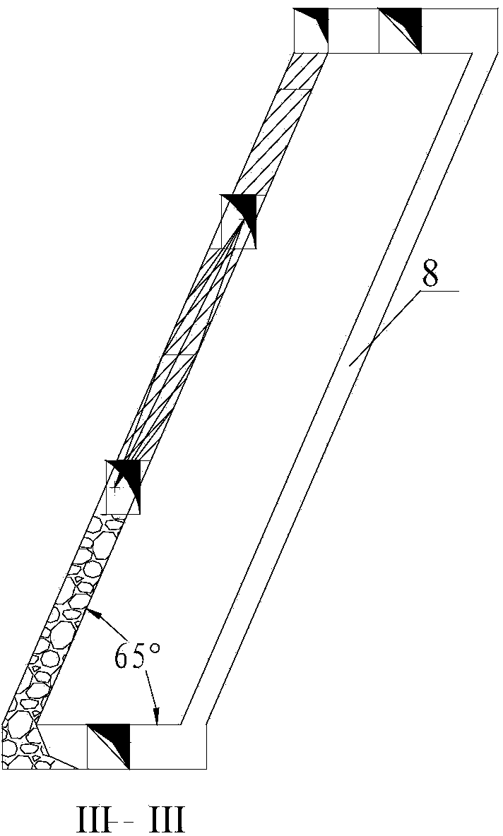 Medium-length hole mining method in multiple blasting free faces of high dipping thin veins