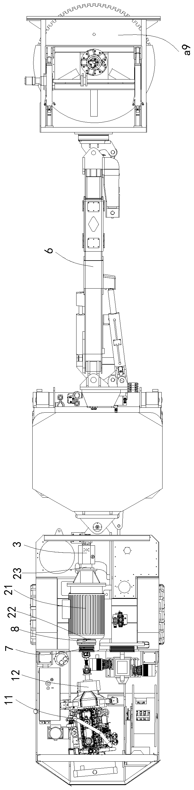 Diesel-electric dual-using mine cutting car