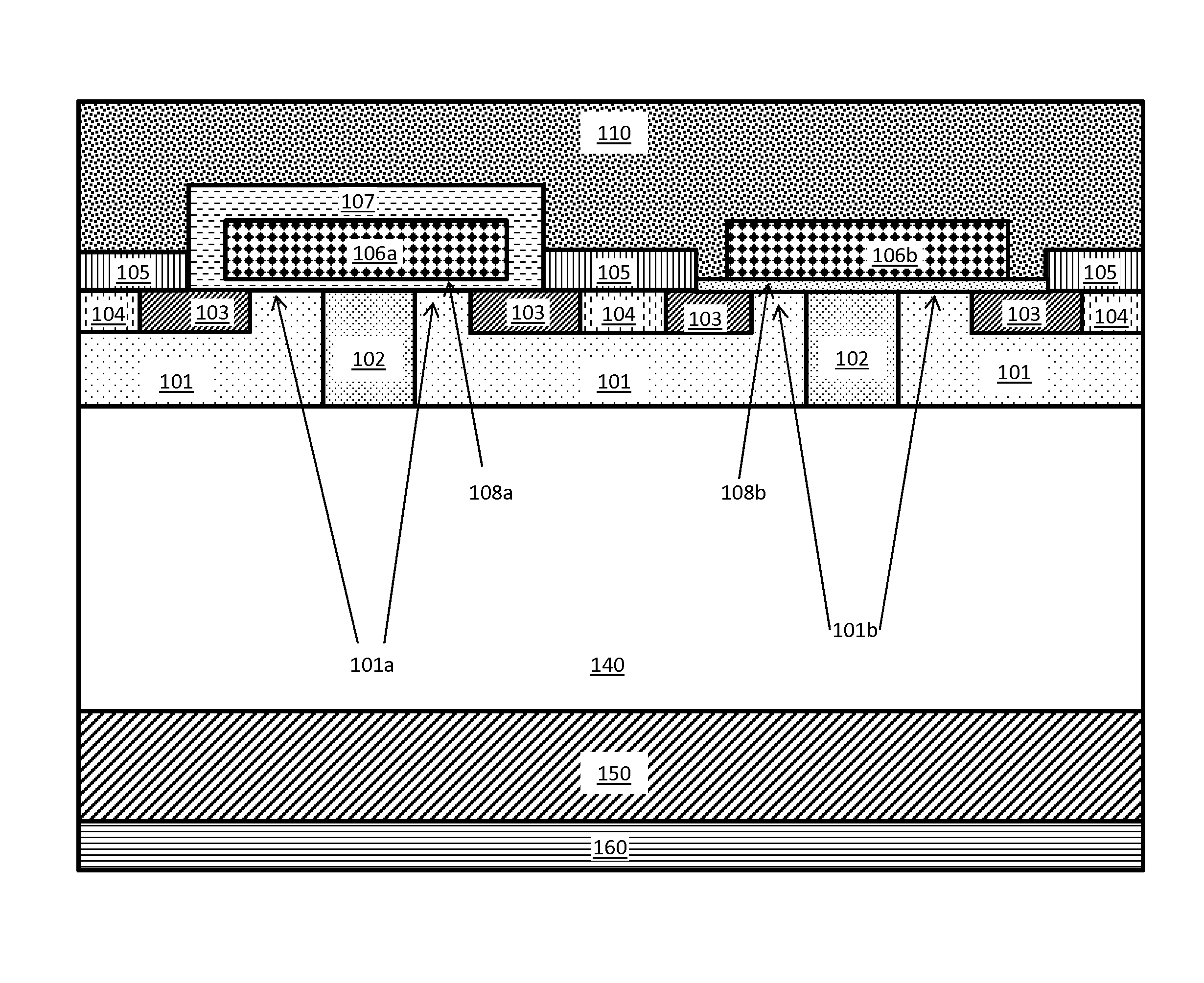 Silicon carbide MOSFET with integrated MOS diode