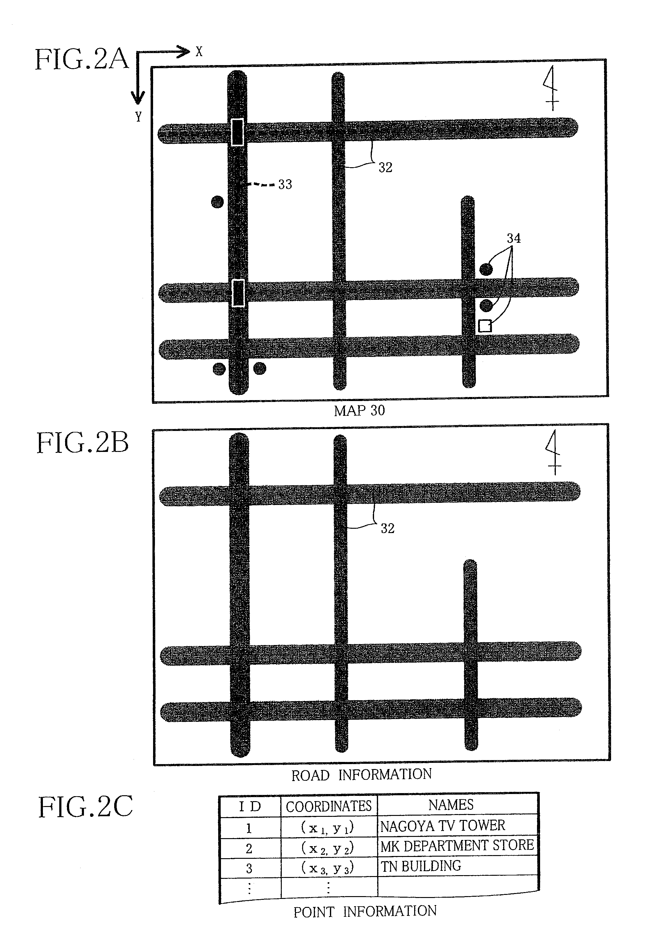 Map generating device, and memory medium storing map generating program