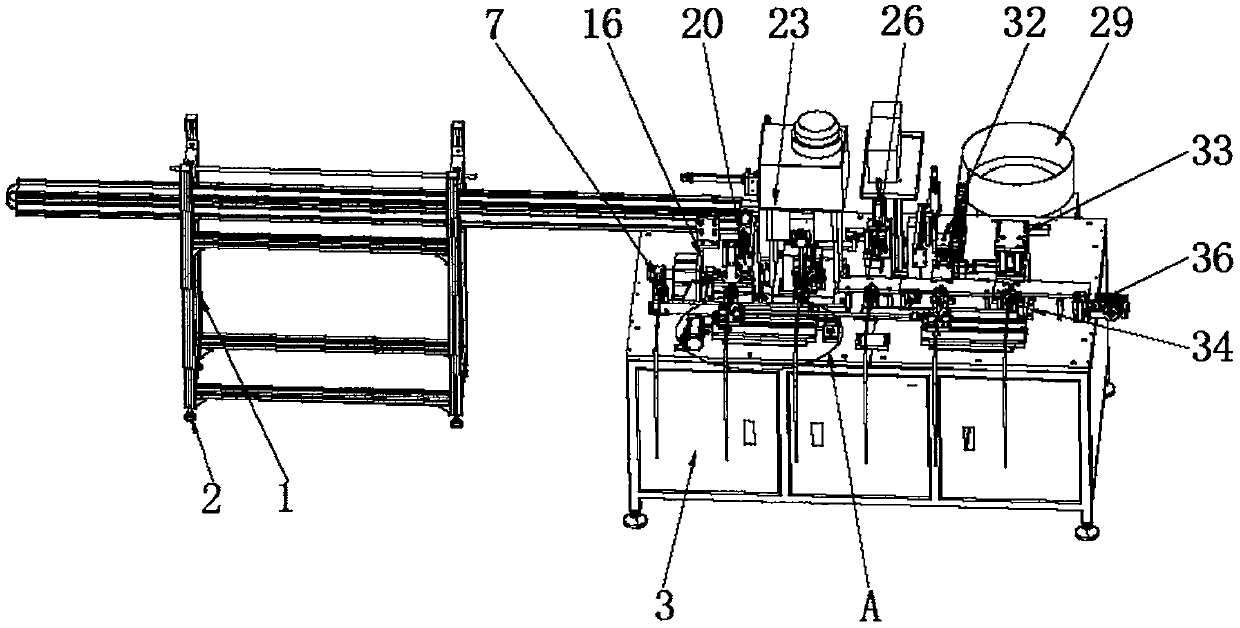 Harness box body assembling machine for split junction boxes