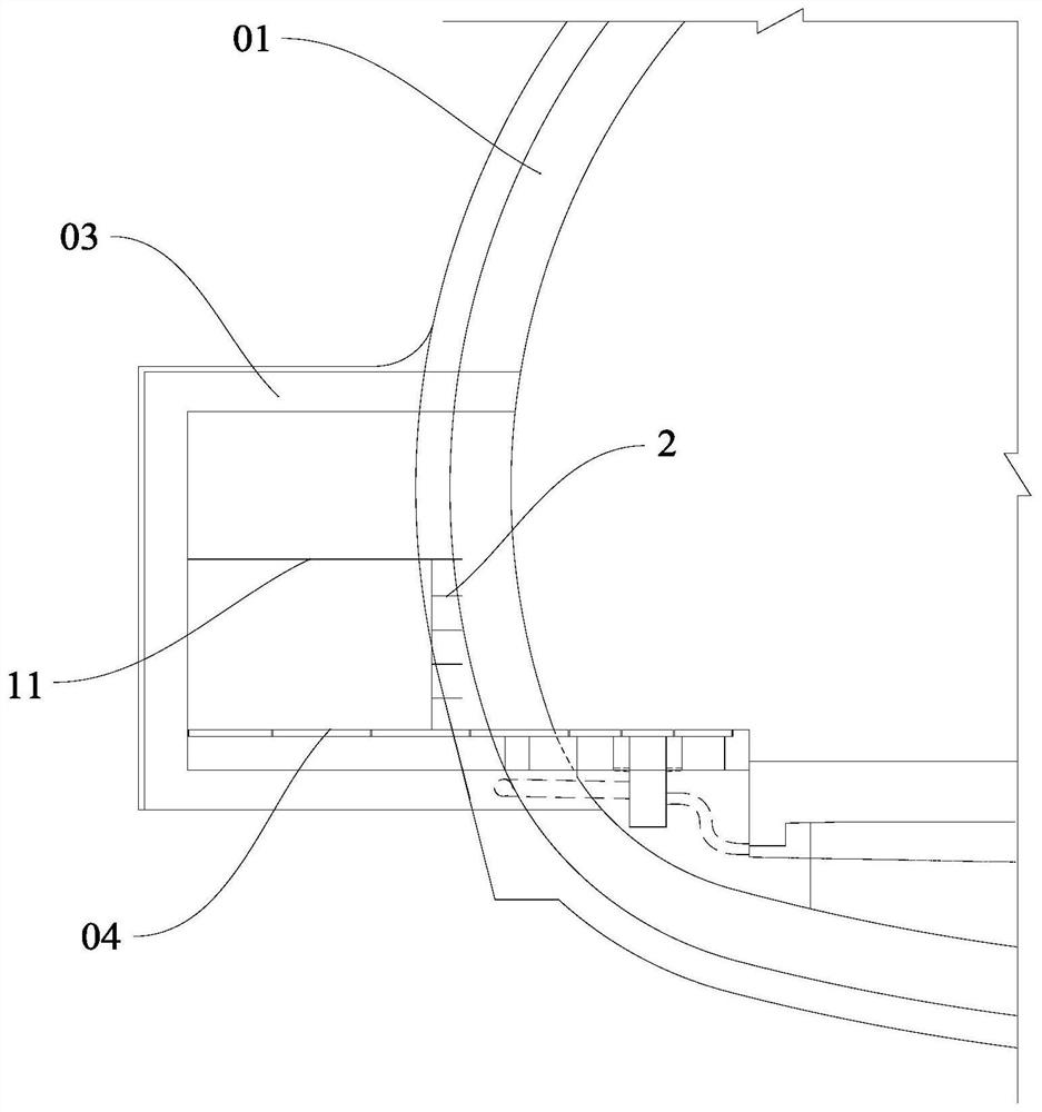 Escape method suitable for water gushing and mud gushing in karst tunnels