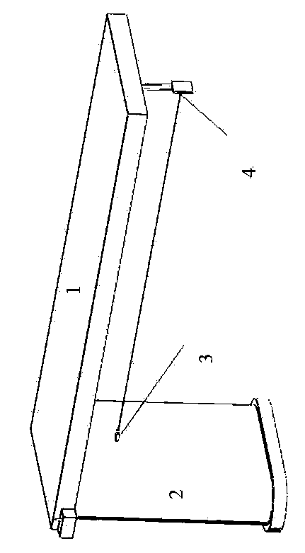 Bridge deformation monitoring method and system based on laser measurement and 485 bus