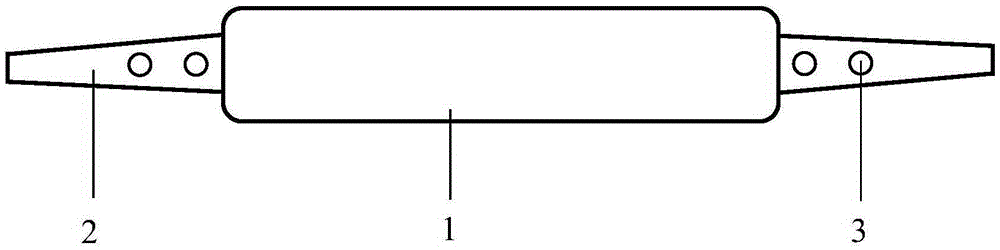 Porous tantalum metal bone connector and application thereof