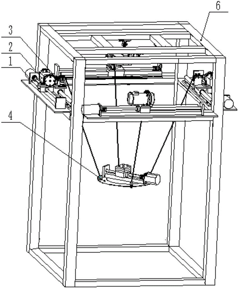 Parallel flexible cable suspension simulation system and parallel flexible cable suspension simulation method employing same