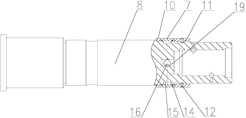 Self-lubricating water and gas injection method and structure of rotary excavation equipment