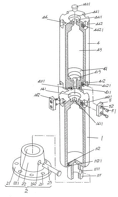 Pile structure of boxing sandbag