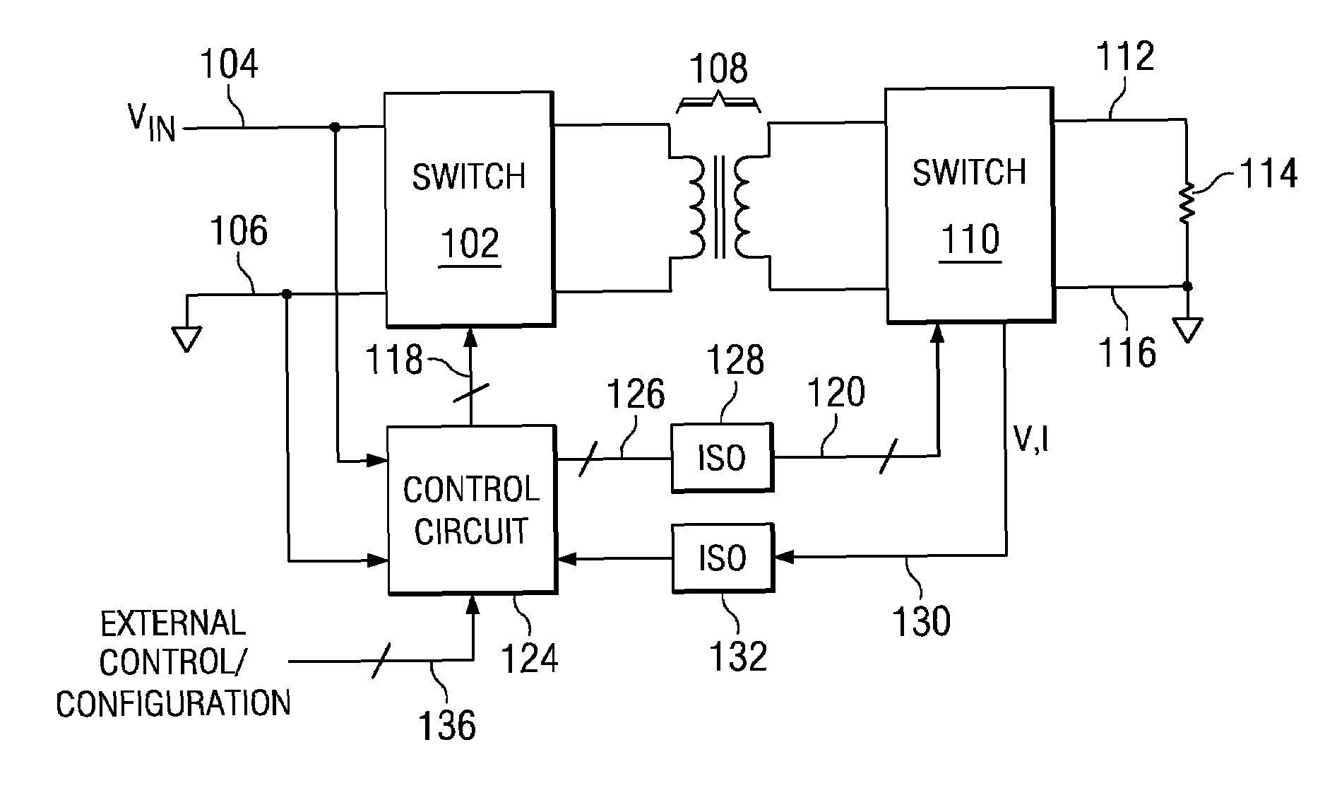 Distributed power supply system with separate SYNC control for controlling remote digital DC/DC converters