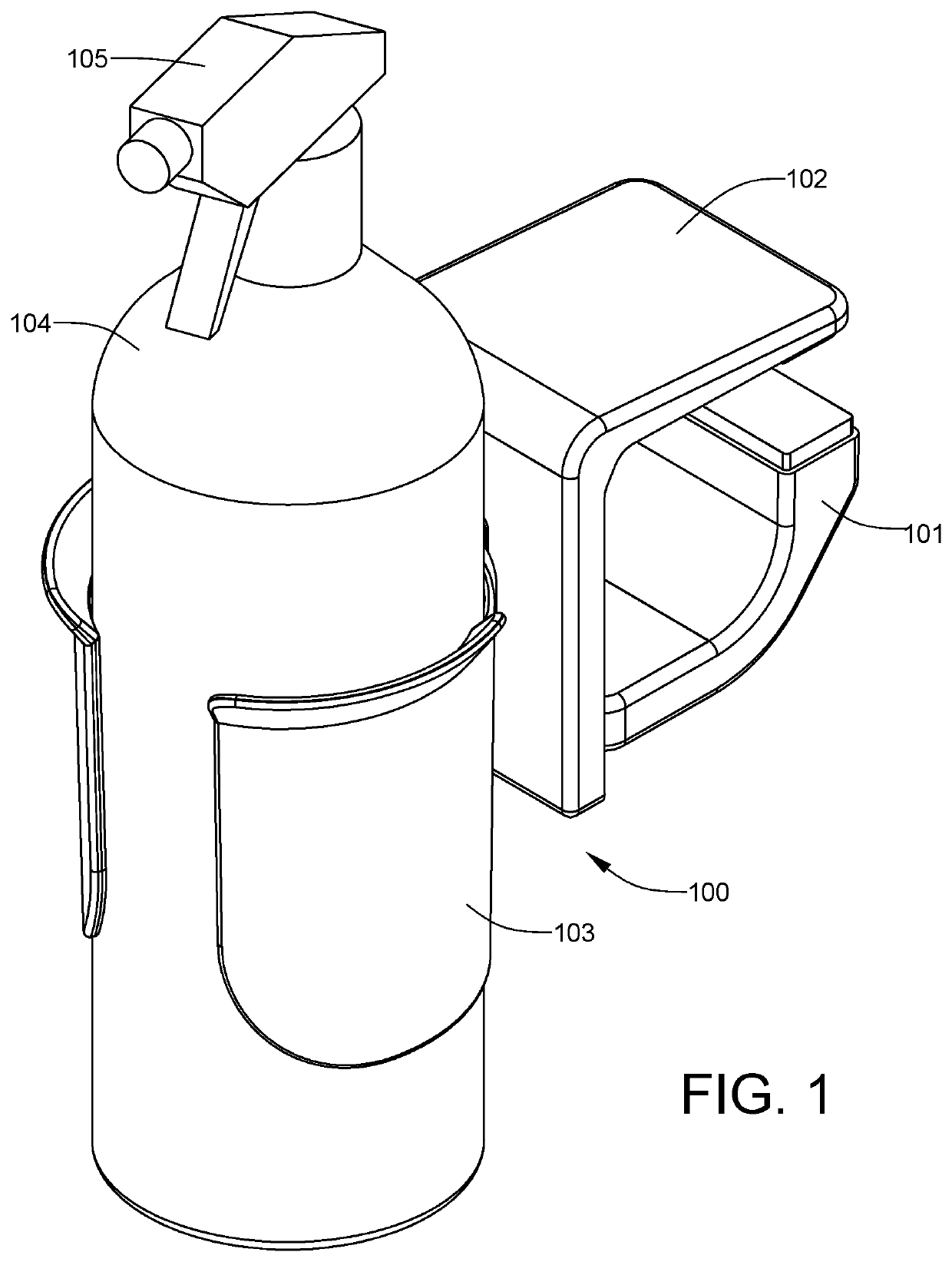 Bottle holder assembly attachable to a table top edge