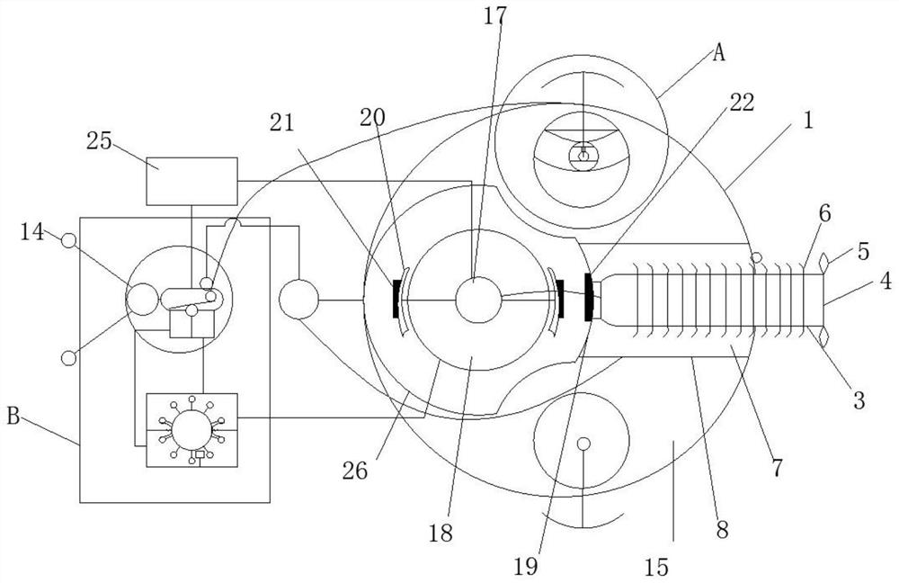 Waste treatment device for distributed coal mine