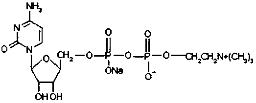 Method for separating and purifying citicoline sodium from microbial fermentation liquor