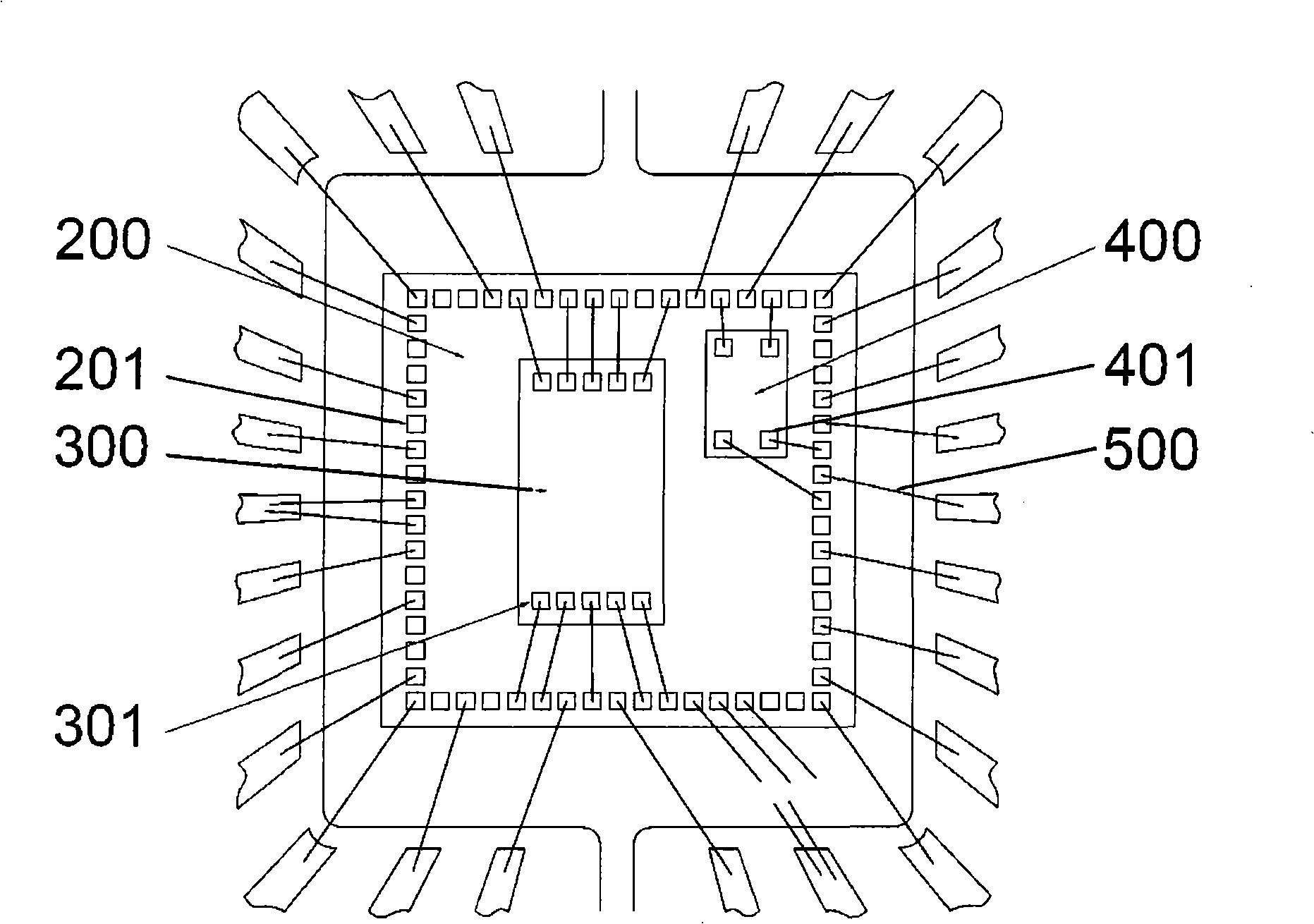 Multi-chip 3D stacking and packaging structure