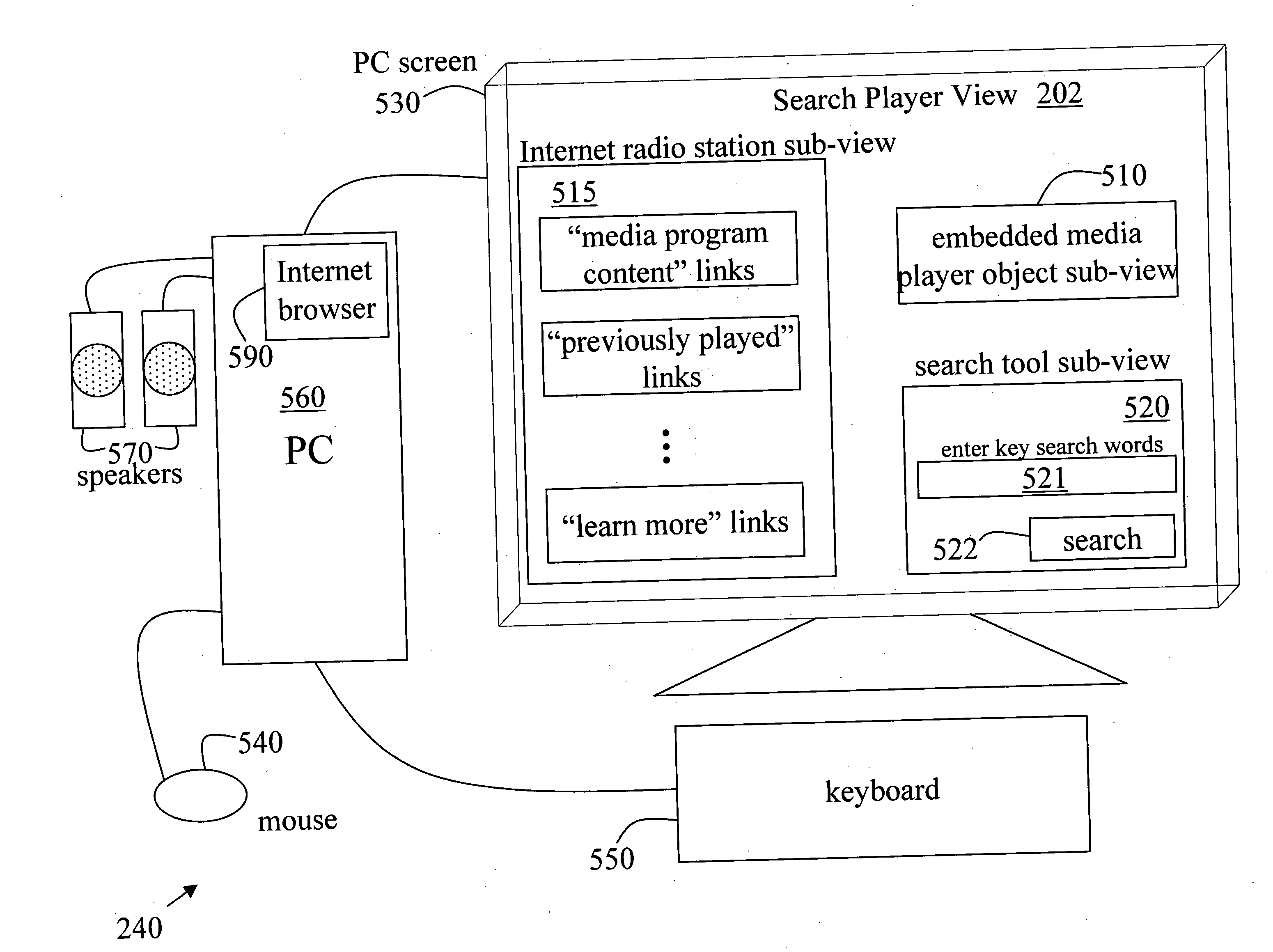 Systems and methods to provide internet search/play media services