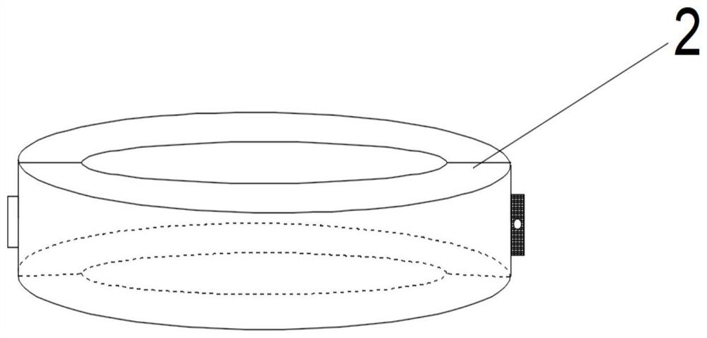 Floating type ampullaria gigas egg trapping device changing along with water level