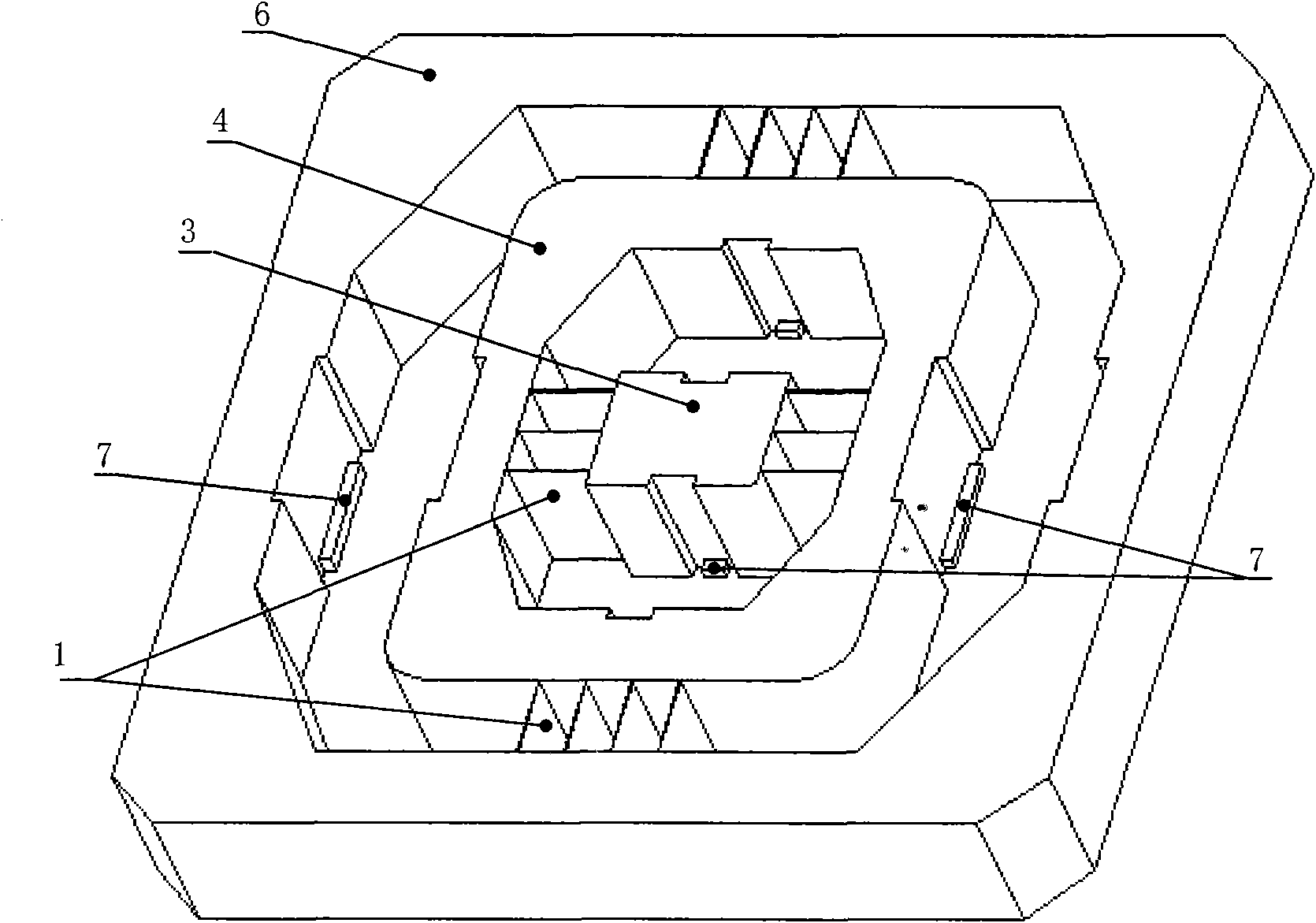 Two-dimensional uncoupled nano-scale motion platform mechanism