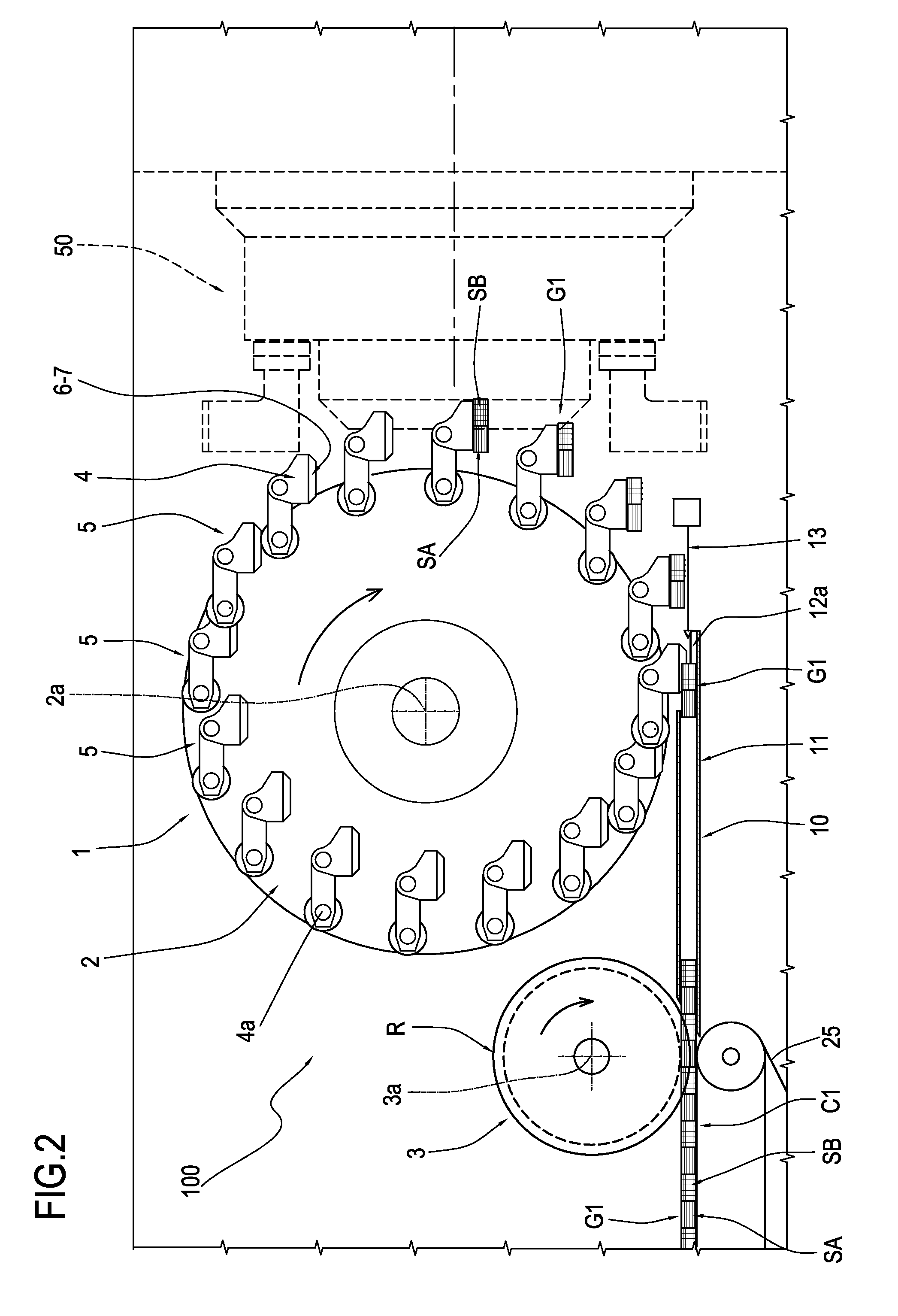 Machine and method for manufacturing composite filters