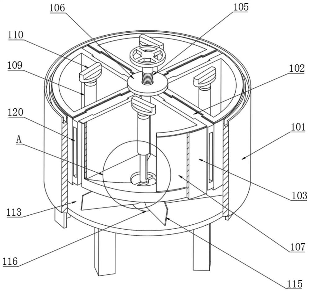 Shock-absorption ditching and fertilization integrated system for camellia oleifera planting