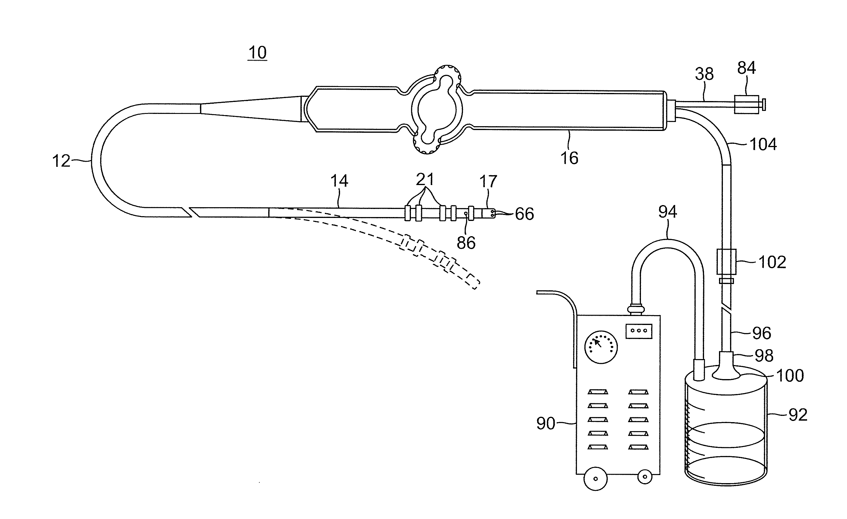 Irrigated catheter with fluid evacuation