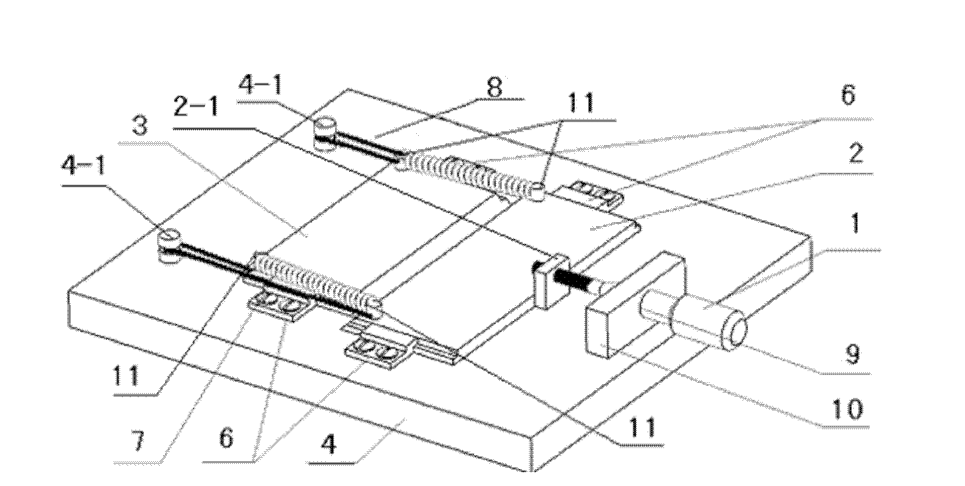 Slit adjusting device capable of adjusting slit width in double directions