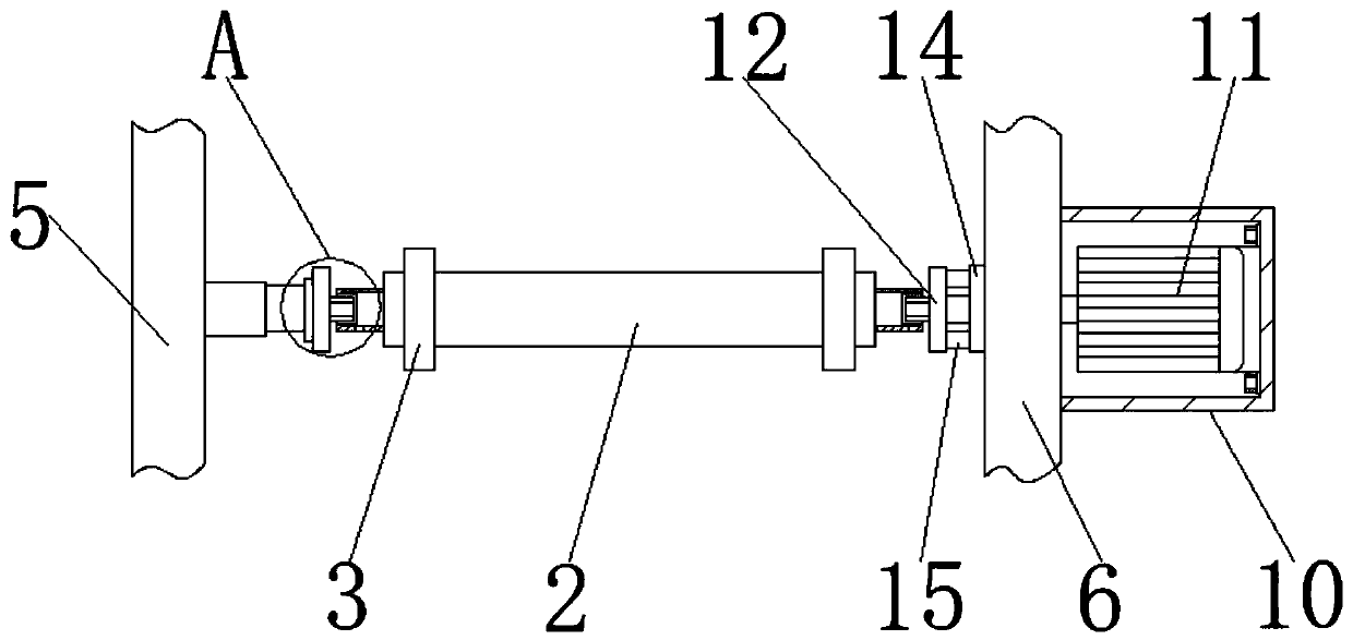 Film clamping roller mechanism in water barrel packaging machine through film