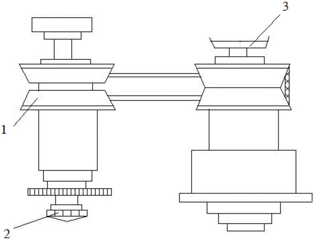 Horizontal sealing device for bag-molding filling and sealing machine