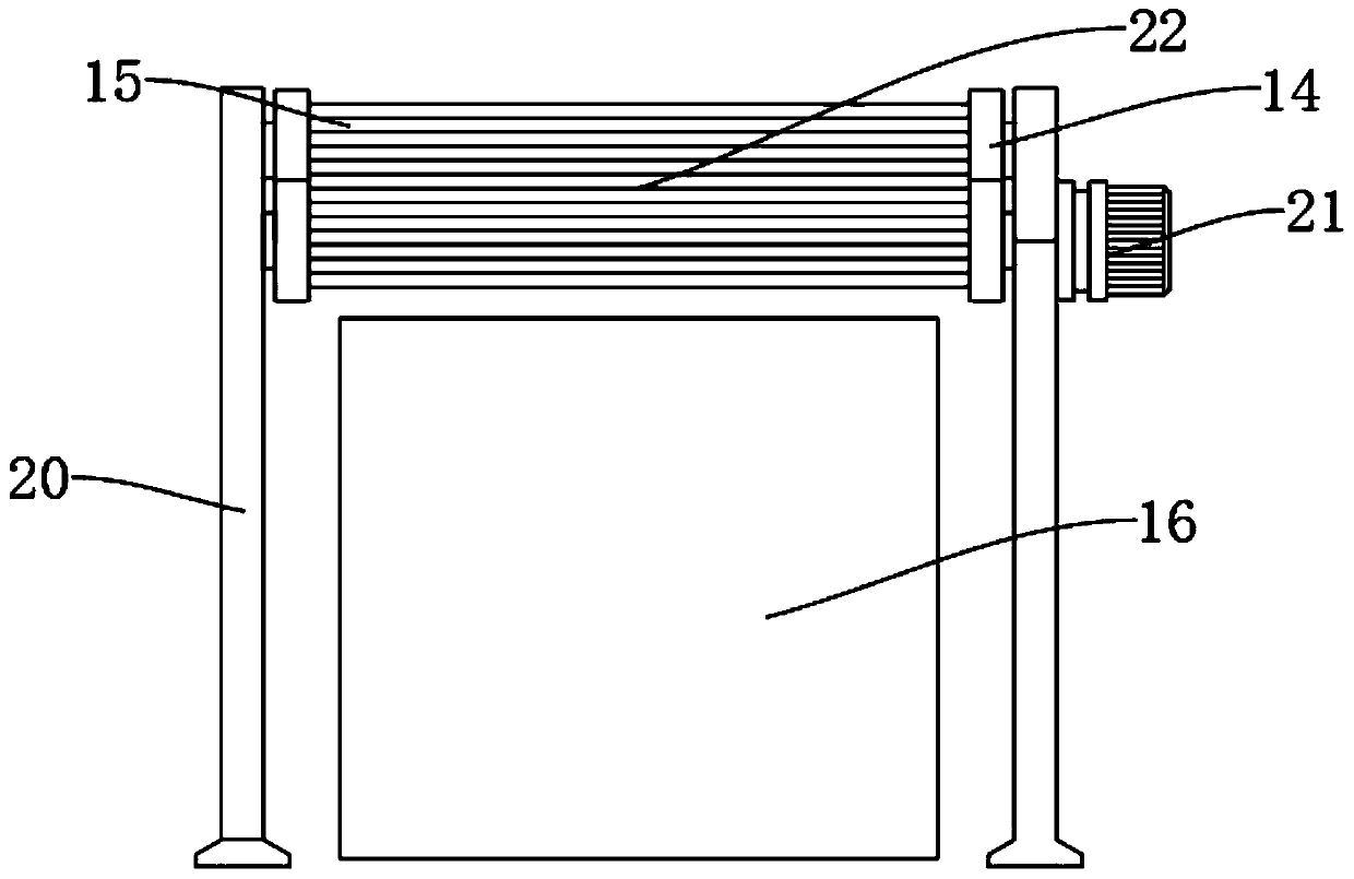 Material guiding device for stamping parts