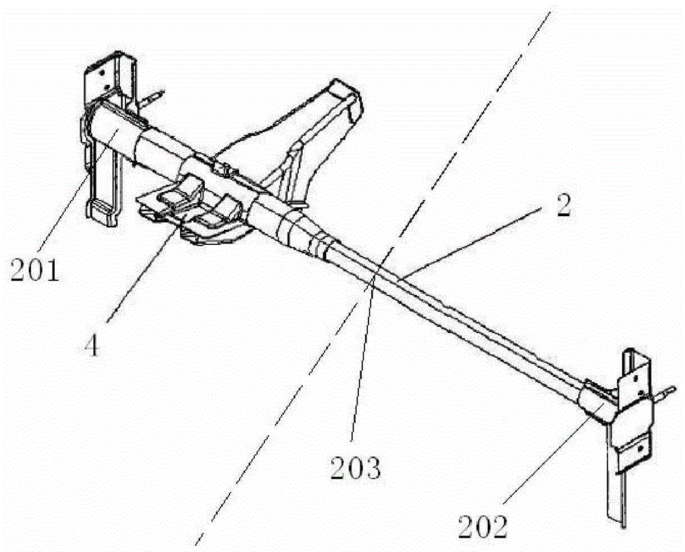 Device for maintaining shape of passenger compartment and automobile equipped with the device