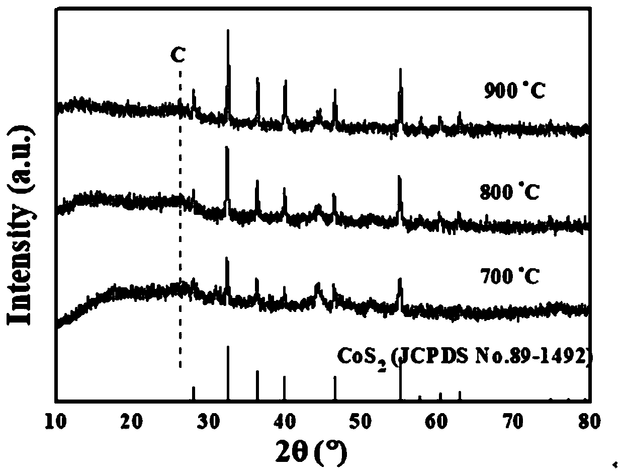 Carbon nanotube composite cobalt sulfide nanomaterial and preparation method and application thereof