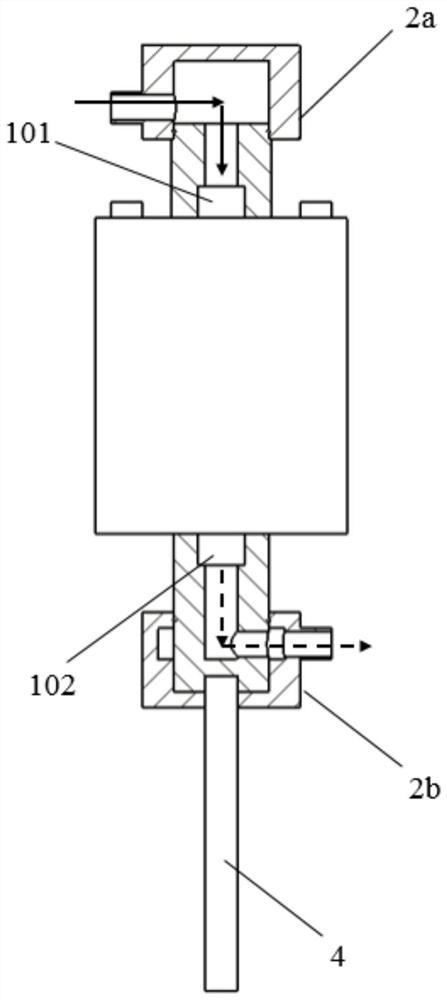 Device and method for liquid injection and liquid replacement of cylindrical battery