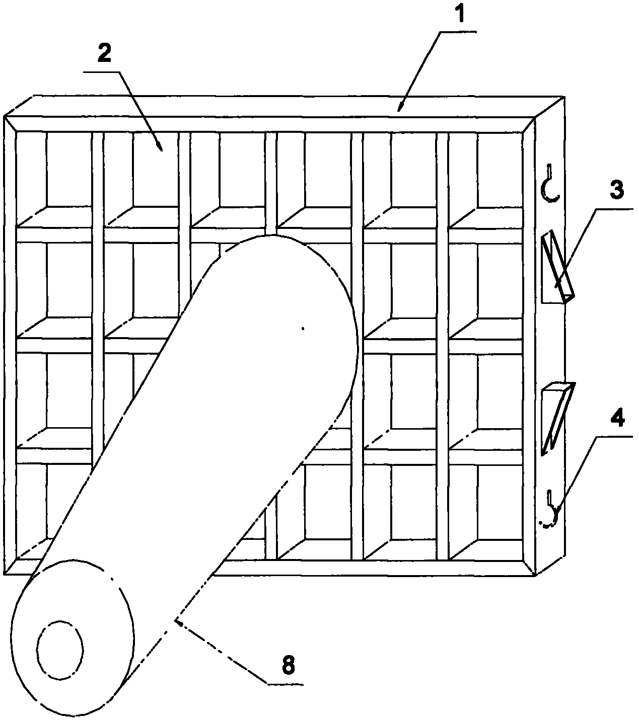 Vertically-loaded coil steel seat frame