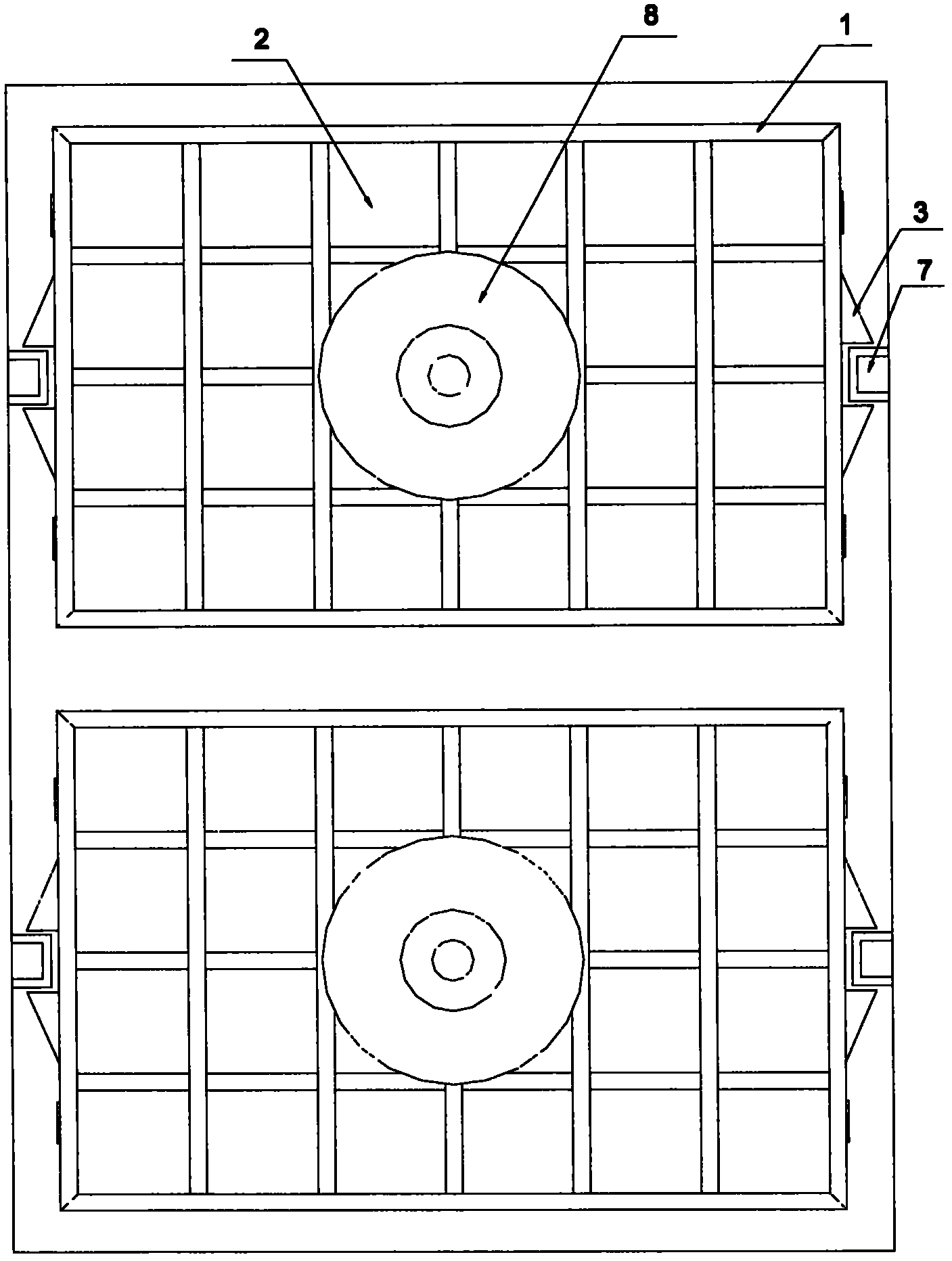 Vertically-loaded coil steel seat frame