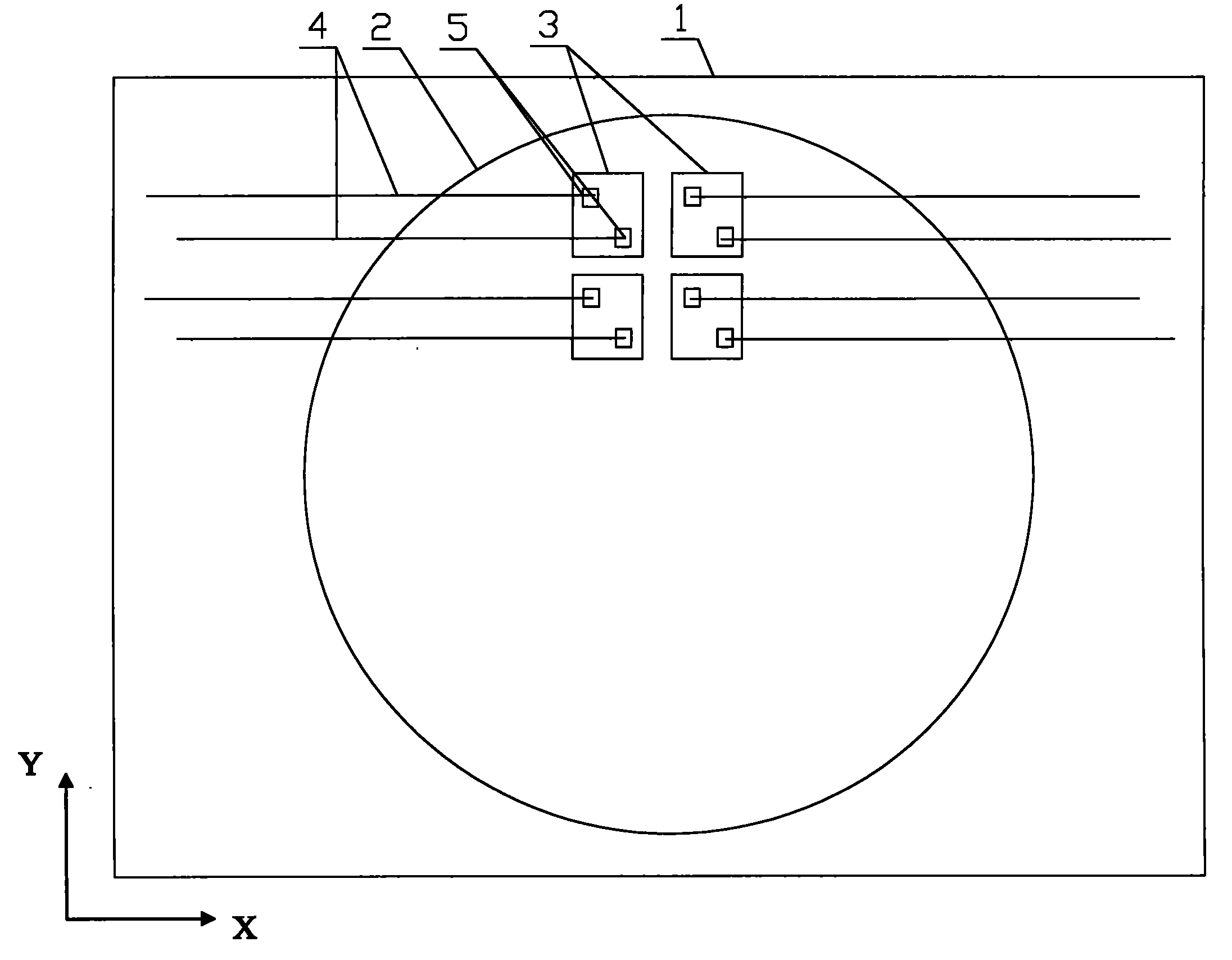 RFID high-frequency chip four-channel test device and method